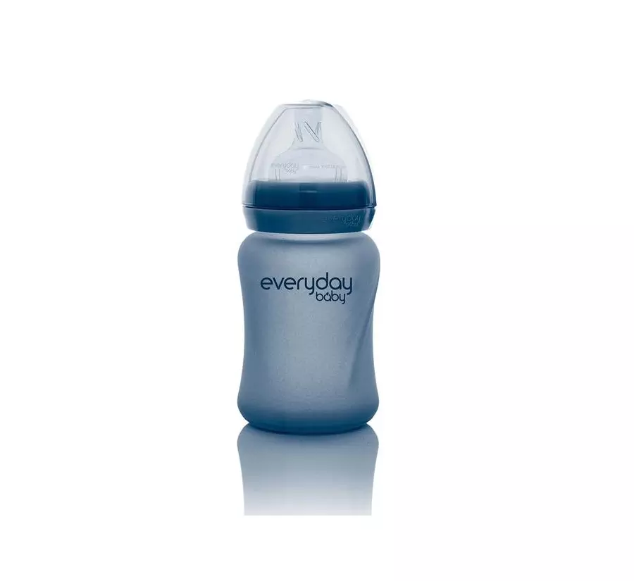Everyday baby staklena bočica 150ml, reagira na toplinu, ljubičasta