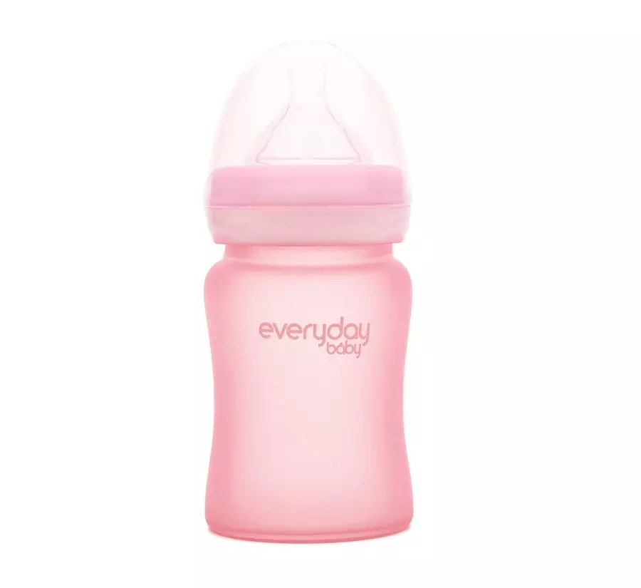 Everyday baby staklena bočica 150ml, Healty+ Roza