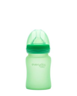 Everyday baby staklena bočica 150ml, reagira na toplinu, tirkizna