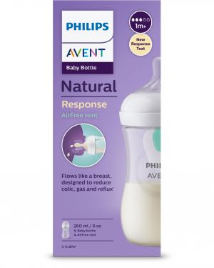 AVENT BOČICA NATURAL S ANTIKOLIK (AIRFREE) VENTILOM, RESPONSE, 260ml