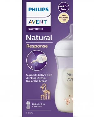 Avent bočica natural 260ml, ŽIRAFA, Response