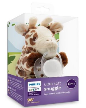 Duda varalica Snuggle, ultra soft 0-6 mjeseci, s plišanom igračkom, ŽIRAFA